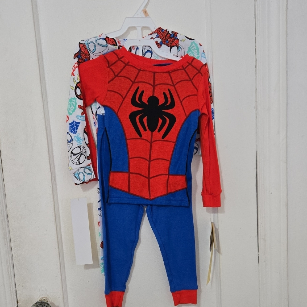 Red and Blue Superhero Kids Pijama Set